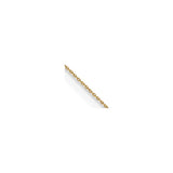 14K Yellow Gold 0.75 mm Polished Chain Anklet, Solid detail view
