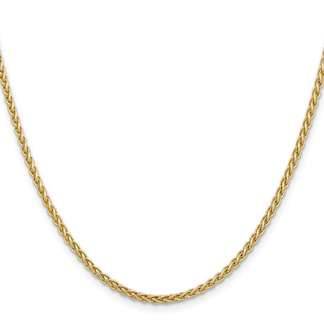 14K Yellow Gold 2.8 mm Polished Chain Necklace, Solid