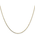 14K Yellow Gold 0.7 mm Box Chain Necklace, Polished