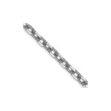 14K White Gold 3 mm Polished Chain Necklace, Solid detail view
