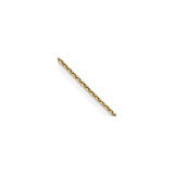 14K Yellow Gold 0.65 mm Polished Chain Necklace, Solid detail view
