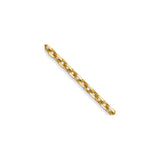 14K Yellow Gold 1.8 mm Polished Chain Necklace, Solid detail view