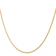 14K Yellow Gold 1.5 mm Polished Chain Necklace, Solid
