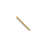 14K Yellow Gold 1.15 mm Polished Chain Necklace, Solid detail view