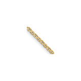 14K Yellow Gold 1.5 mm Polished Chain Necklace, Solid detail view