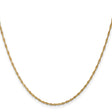 14K Yellow Gold 1.4 mm Singapore Chain Necklace, Polished