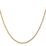 14K Yellow Gold 1.4 mm Singapore Chain Necklace, Polished