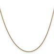 14K Yellow Gold 1.4 mm Polished Chain Necklace, Solid