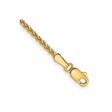 14K Yellow Gold 1.7 mm Polished Chain Bracelet, Solid