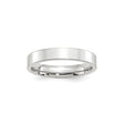 White Gold Flat wedding band ring