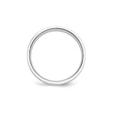 White Gold Flat wedding band ring alternate angle