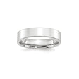 White Gold Flat wedding band ring