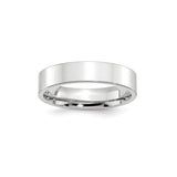 White Gold Flat wedding band ring