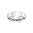 White Gold Flat wedding band ring
