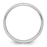 White Gold Domed wedding band ring alternate angle