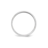 White Gold Domed wedding band ring alternate angle