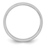 White Gold Domed wedding band ring alternate angle