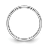 White Gold Comfort Fit, Lightweight wedding band ring alternate angle