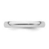 White Gold Comfort Fit, Lightweight wedding band ring detail view