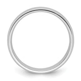 White Gold Comfort Fit, Lightweight wedding band ring alternate angle
