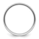 White Gold Comfort Fit, Lightweight wedding band ring alternate angle