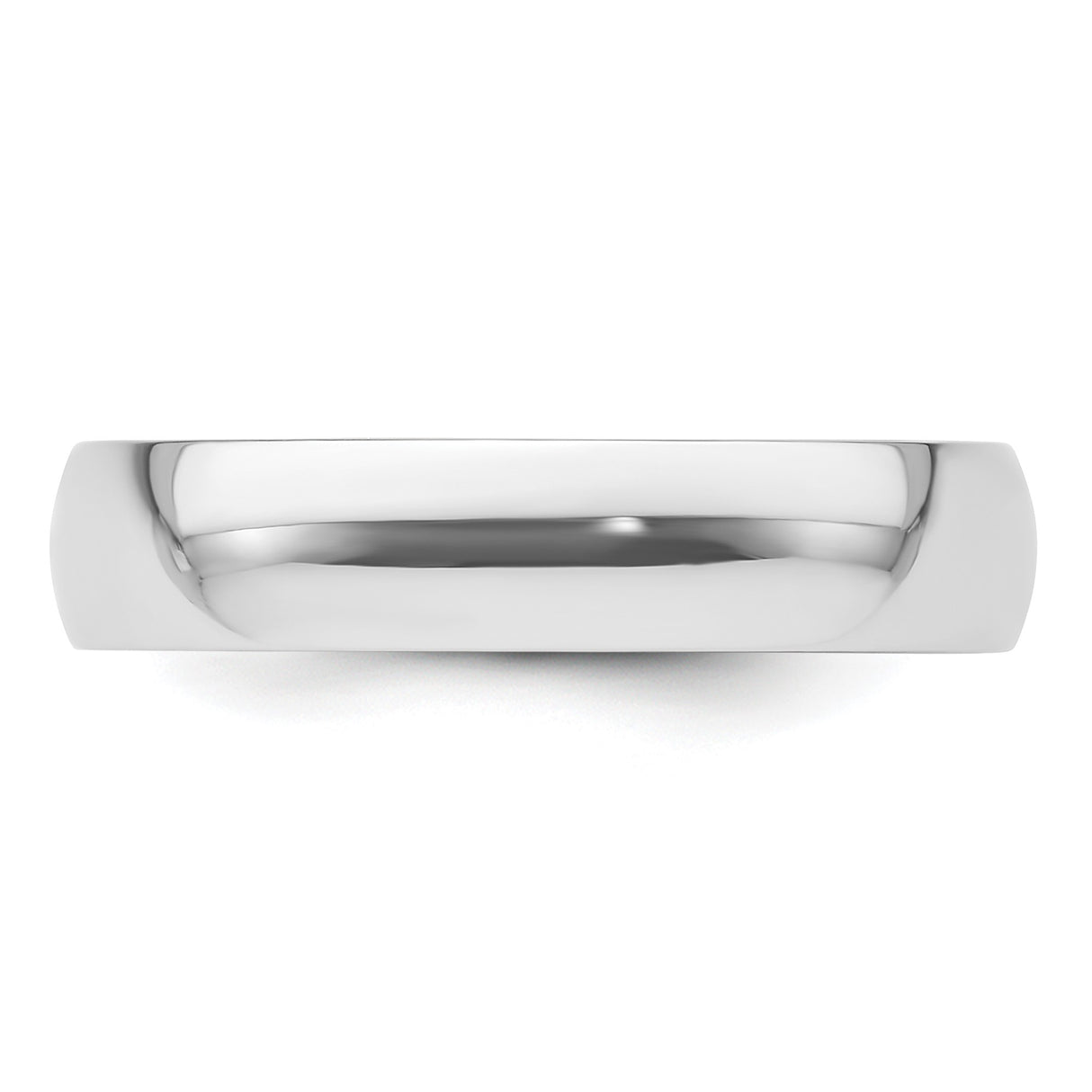 White Gold Comfort Fit, Lightweight wedding band ring detail view