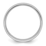 White Gold Comfort Fit, Lightweight wedding band ring alternate angle