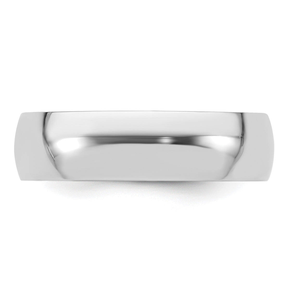 White Gold Comfort Fit, Lightweight wedding band ring detail view