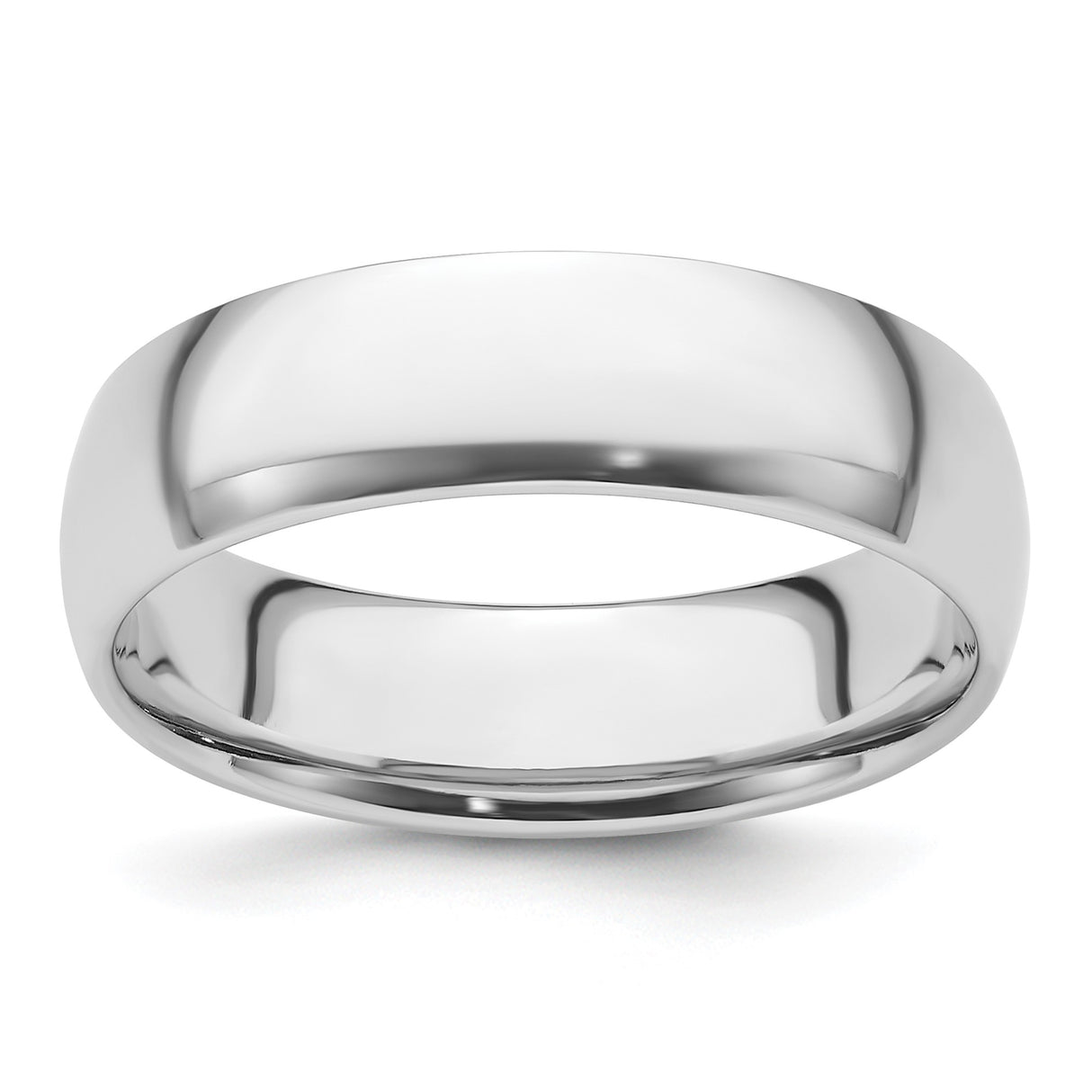 White Gold Comfort Fit, Lightweight wedding band ring
