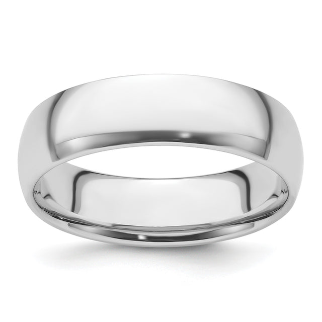White Gold Comfort Fit, Lightweight wedding band ring