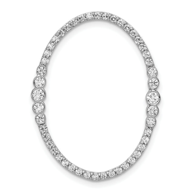 14k White Gold Diamond Tennis Bracelet, Round Cut, Classic Elegant Design for Women