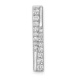 1/2ct Diamond Fancy Bar Chain Slide Charm Pendant in Real 14k White Gold