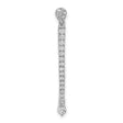 1/3ct Diamond Fancy Charm Pendant in Real 14k White Gold