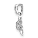 14k White Gold Sunburst Pendant with Diamond Accents, Spiritual Vitality Design for Women