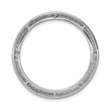 14k White Gold Eternity Ring with Round Cut Diamonds in Channel Setting for Women