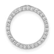 10k White Gold Eternity Ring, Round Prong Set Diamond Full Circle Anniversary Band