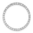 10k White Gold Tennis Bracelet with Round Cut Diamonds, Classic Prong Setting