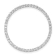 14k White Gold Tennis Bracelet with Round Cut Diamonds, Classic Fine Jewelry for Women