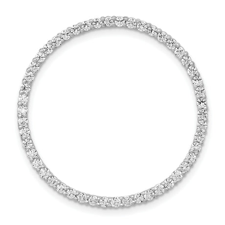 14k White Gold Tennis Bracelet with Round Cut Diamonds, Classic Fine Jewelry for Women