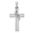 Cross Mounting Charm Pendant in Real 10k White Gold