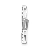 14k White Gold Diamond Star Pendant with Five-Point Hollow Design for Women