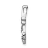 14k White Gold Shooting Star Pendant with Diamond Accents and Three Stars, Celestial Jewelry for Women