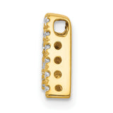 10k Yellow Gold Letter A Pendant with Cubic Zirconia, Alphabet Charm for Women
