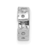 14k White Gold Diamond Initial C Pendant Charm, Script Letter Design for Women
