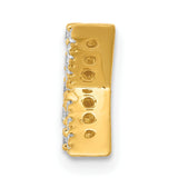 10k Yellow Gold Letter K Pendant with Diamond Accents, Block Initial Charm Design for Women