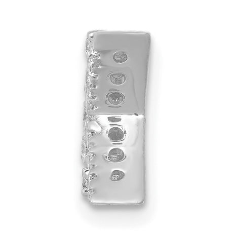 14k White Gold Diamond Initial K Pendant, Pavé Letter Charm, Personalized Monogram Jewelry