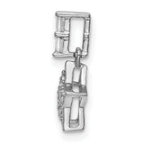 14k White Gold Star Pendant with Diamond Accents, Celestial Jewelry for Women