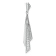 14k White Gold Pendant with Diamond, Modern Geometric Layered Design for Women