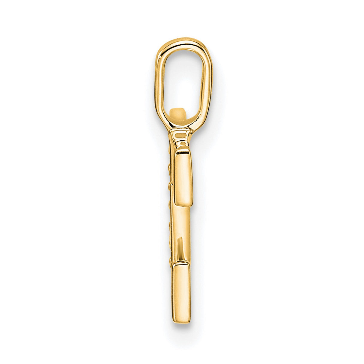 10k Yellow Gold Letter E Pendant Charm with Diamonds, Script Initial Jewelry
