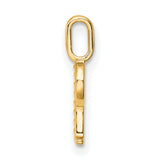 10k Yellow Gold Pendant with Diamond Accent, Letter P Initial Charm for Women